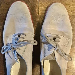 Cole Haan Gray Suede Oxfords